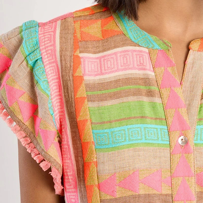 Molly Bracken Aztec Print Dress