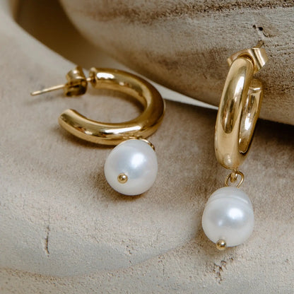 Vincent Sandy Hoop Earrings