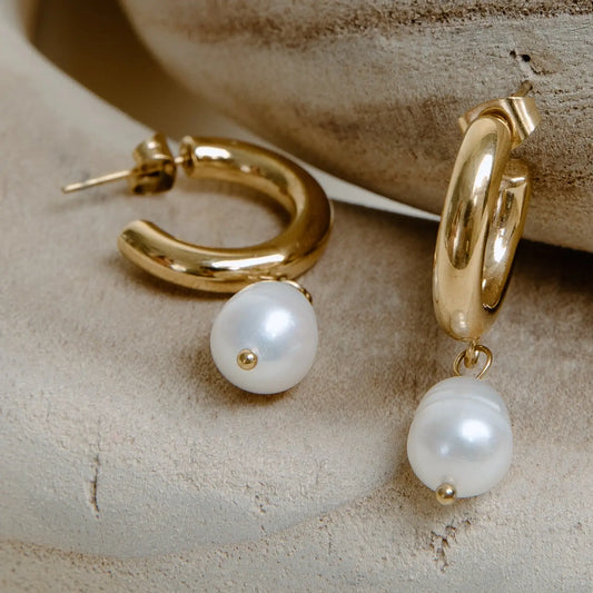 Vincent Sandy Hoop Earrings