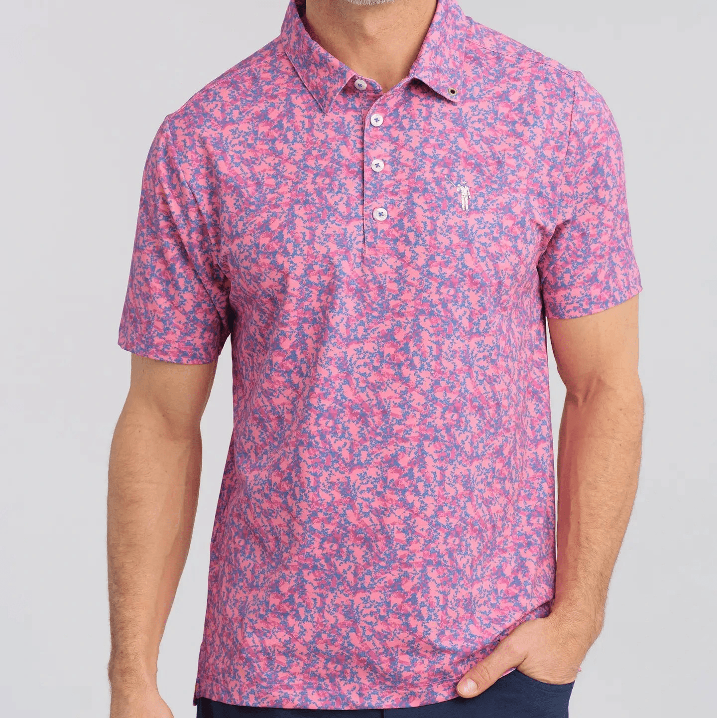 WIlliam Murray Floral Golf Polo