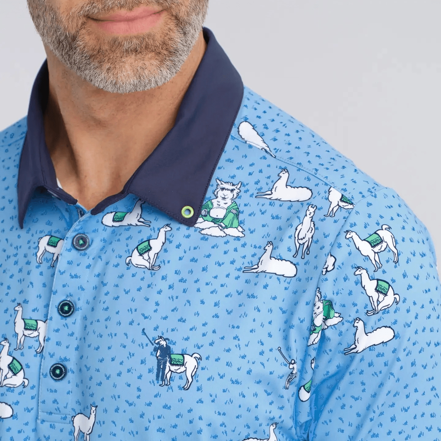 WM The Llama Men's Polo