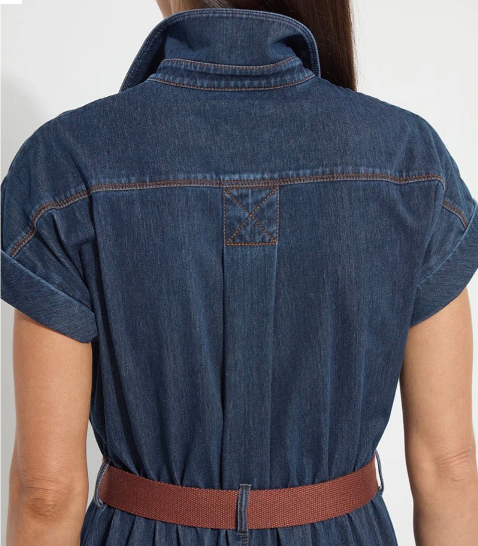 Lysse Zelda Midi Belted Denim Dress