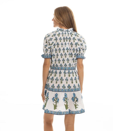 BIndu Eliana Dress in Blue Blossom