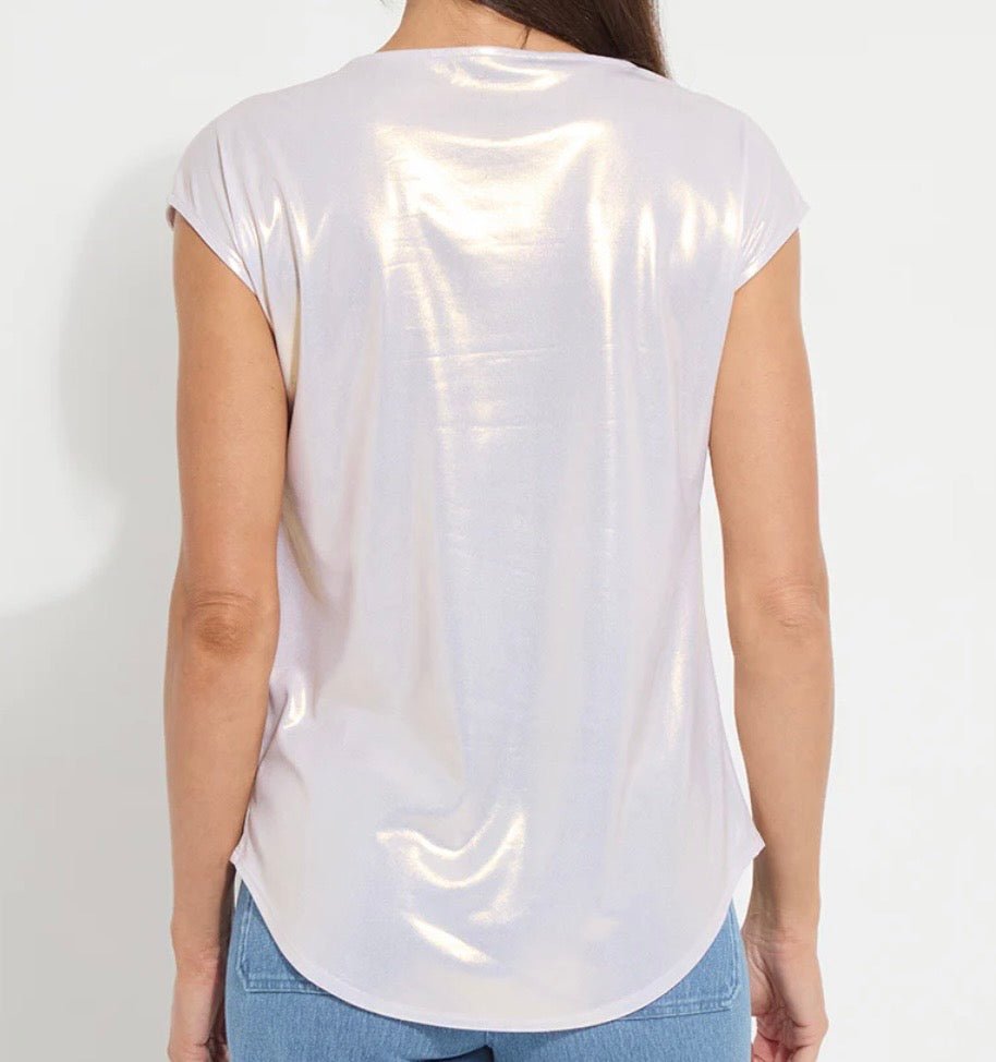 Lysse Lyssentials Metallic Jersey Top