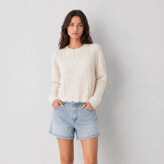 Dear John Rania Sweater in Off White