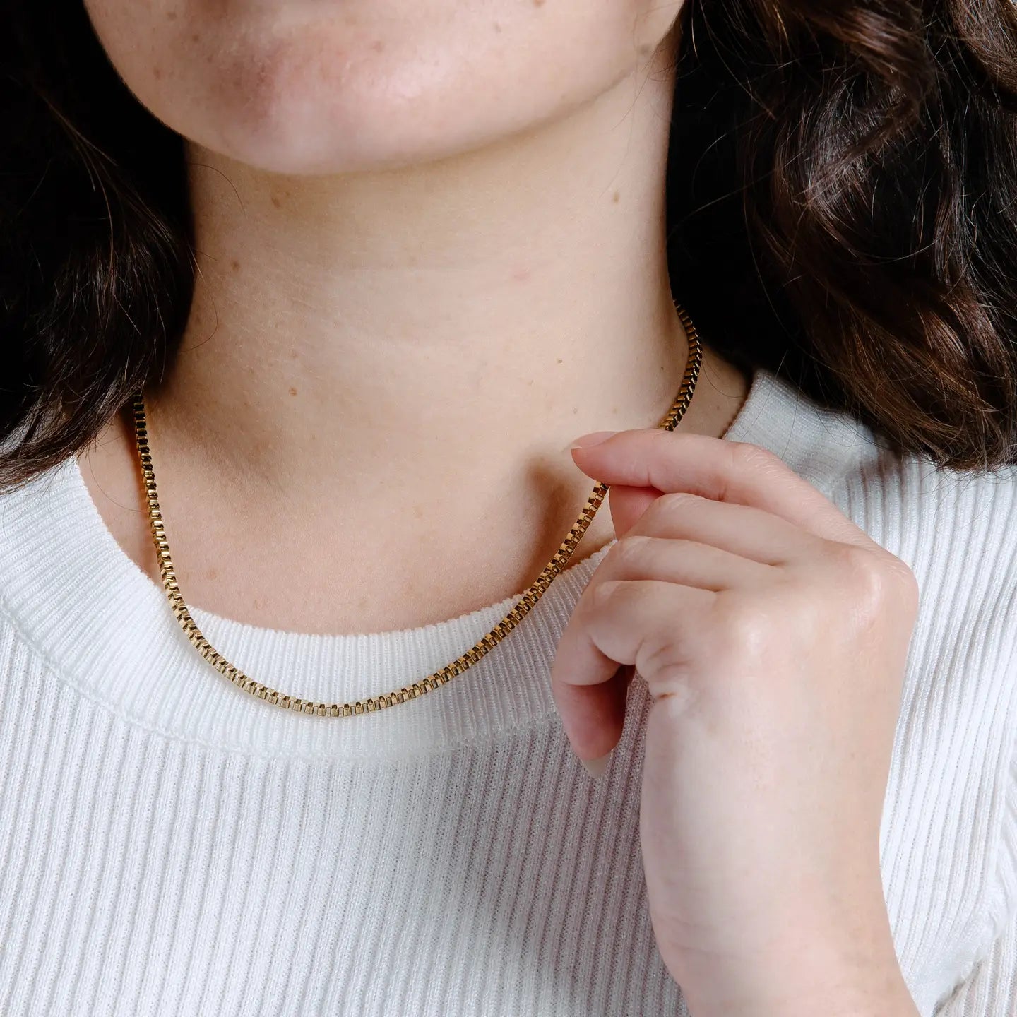 Vincent Meg Box Chain Necklace - AtelierNecklace WomenVincent