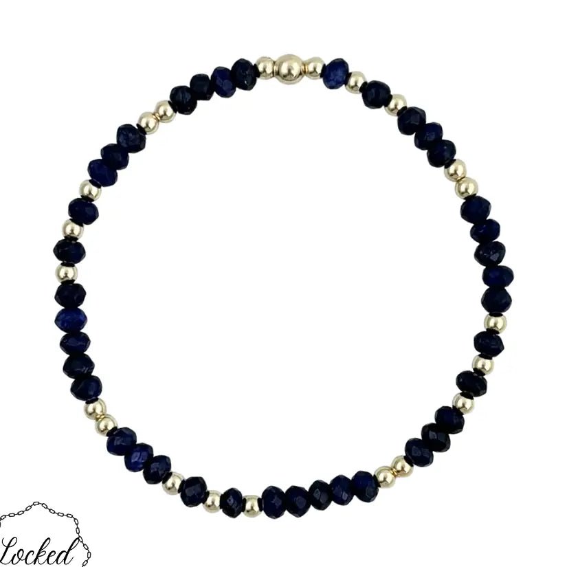 Locked Navy Jade Bracelet