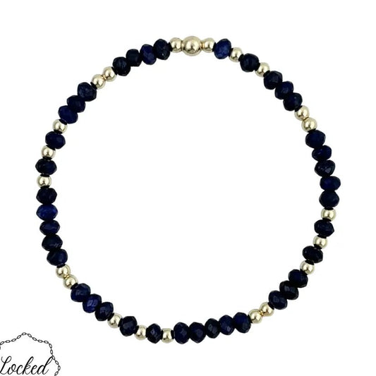 Locked Navy Jade Bracelet