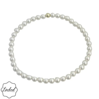 Locked Gold Filled Glass Pearl #21