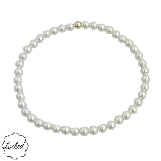Locked Gold Filled Glass Pearl #21