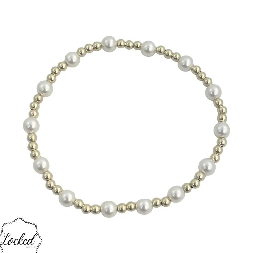 Locked Gold Filled Glass Pearl #31