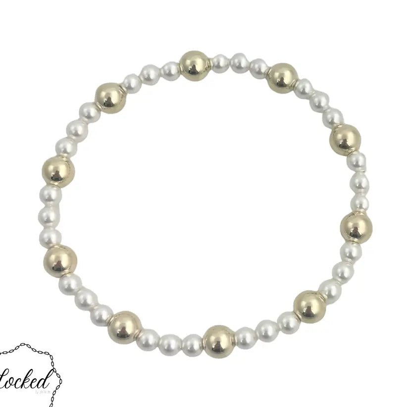 Locked Gold Filled Glass Pearl #39