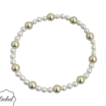 Locked Gold Filled Glass Pearl #39