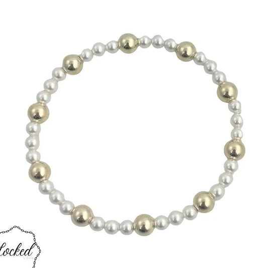 Locked Gold Filled Glass Pearl #39