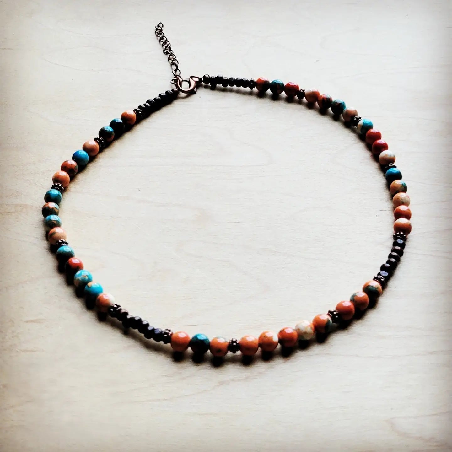 Multi-Colored Turquoise Collar Necklace