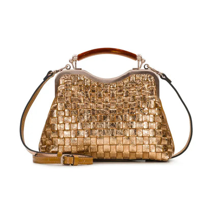 Patricia Nash Mary’s Frame Metallic Woven Bag