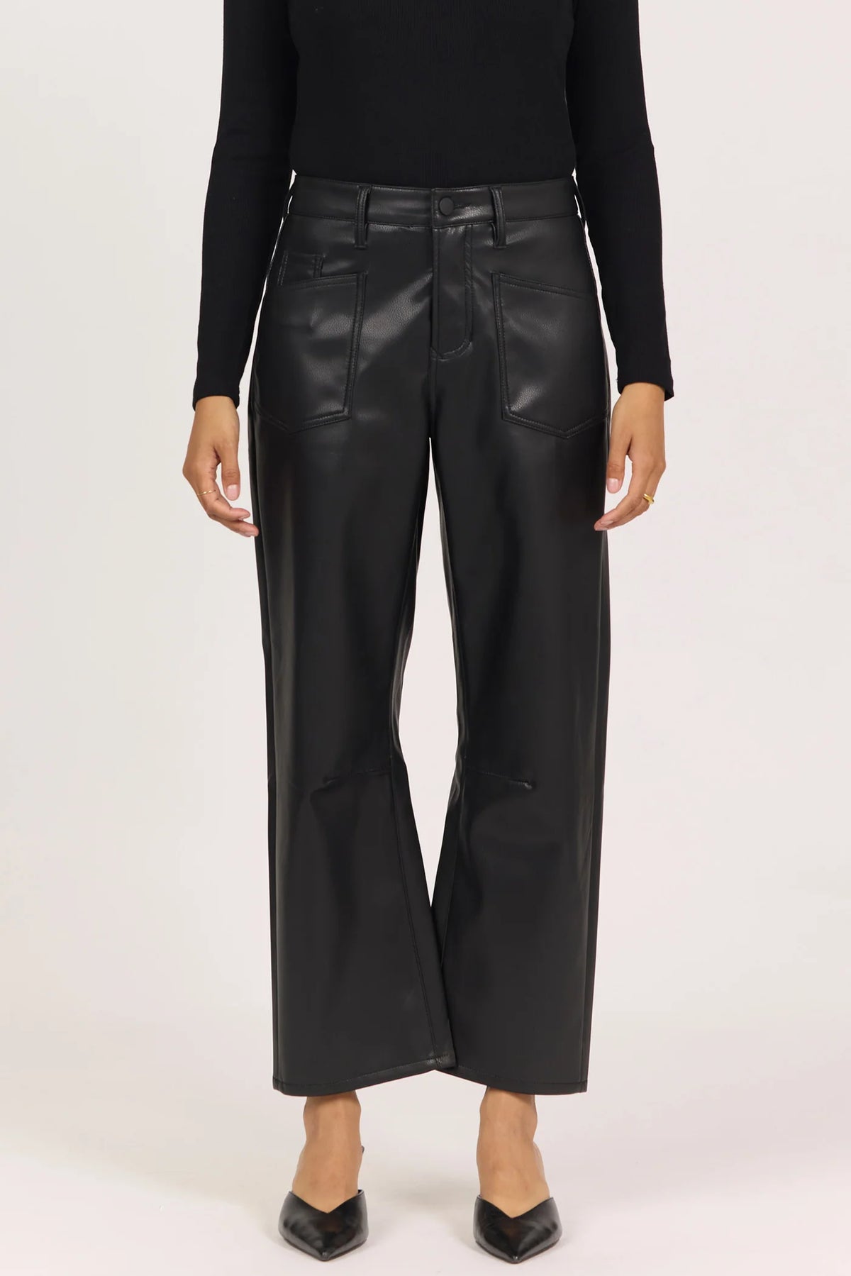 Dear John Lasso Pants in Black Lacquer