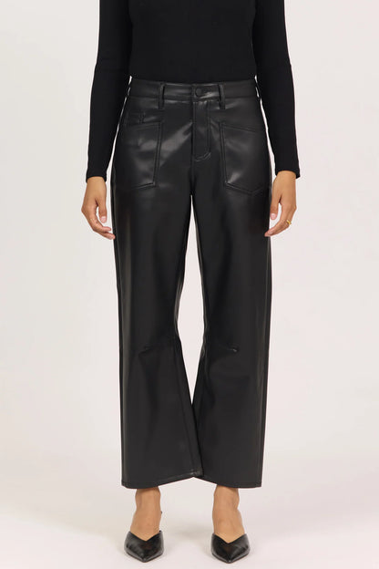 Dear John Lasso Pants in Black Lacquer