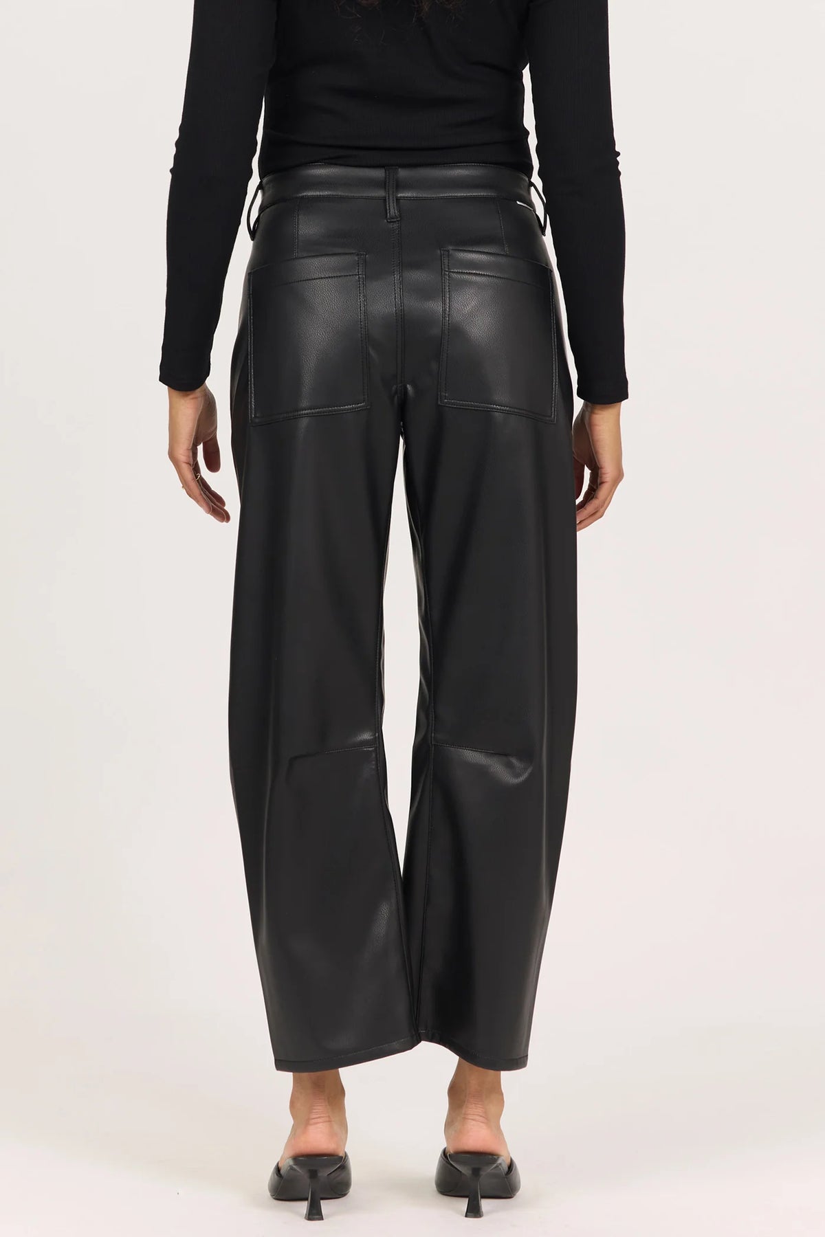 Dear John Lasso Pants in Black Lacquer