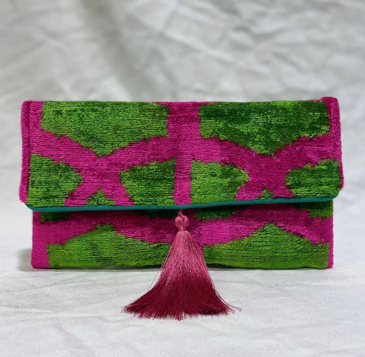 Mila Miro Malaga Ikat Clutch Bag