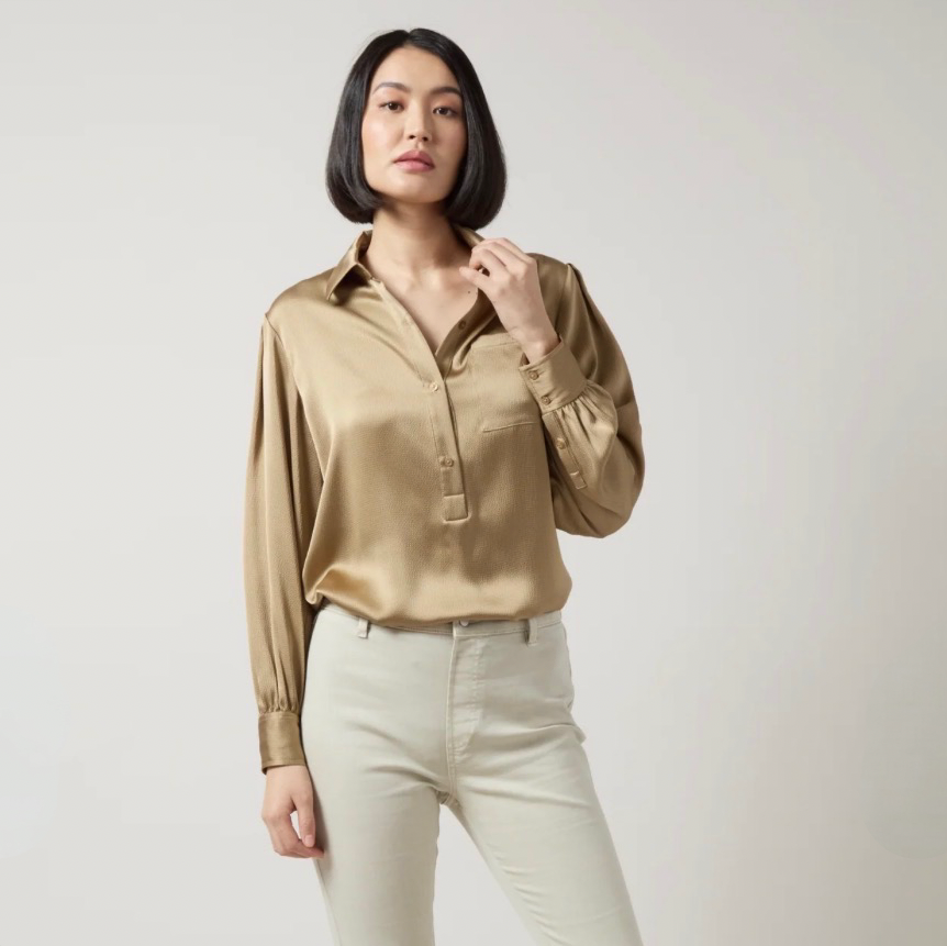 Lysse Mabel Collared Popover Shirt
