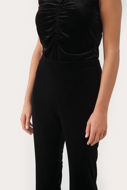 Part Two Dorellas Black Velvet Trouser