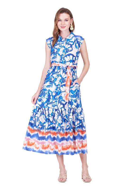 Joy Joy Sleeveless Shirt Dress 50"