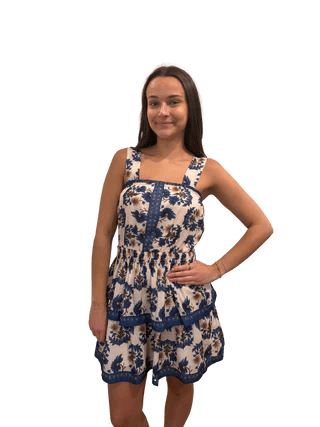 Joy Joy Indigo Lotus Tiered Dress - AtelierDress WomenJoy Joy